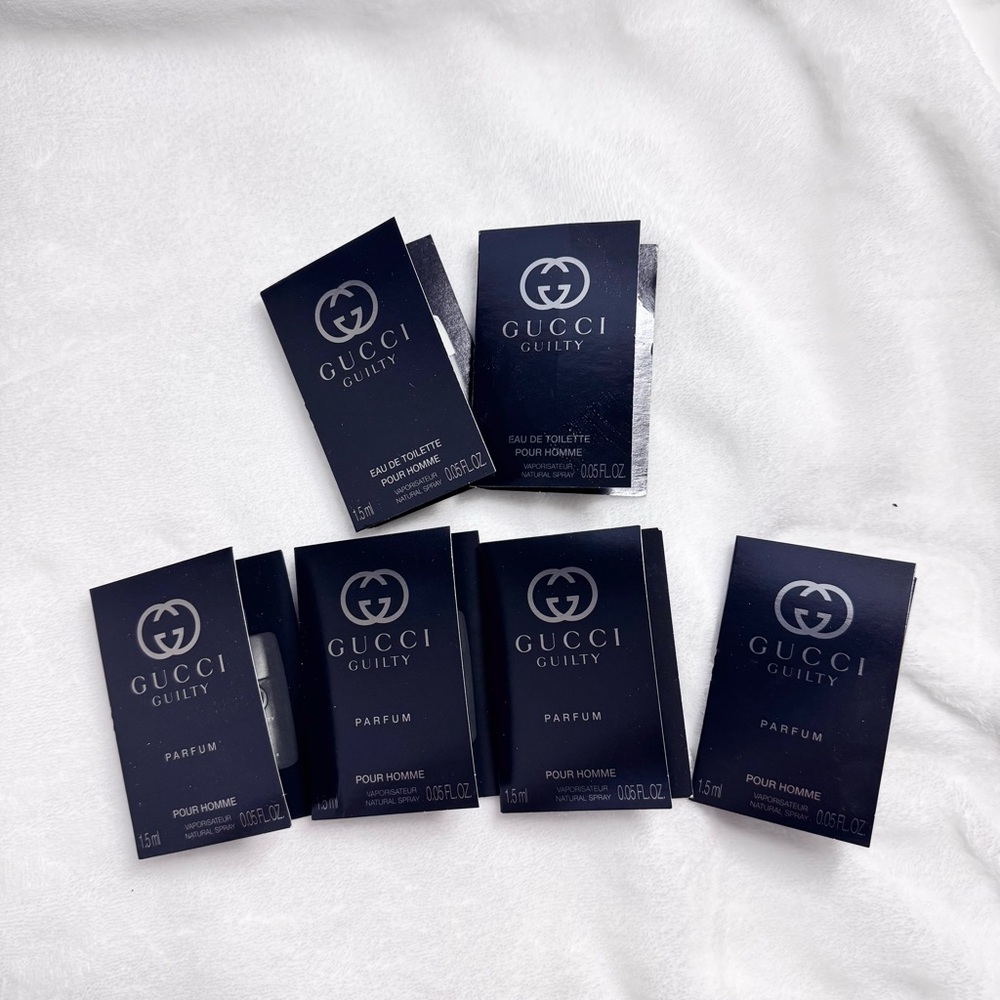 GUCCI GUILTY EAU DE TOILETTE & PARFUM Sample Set of 6